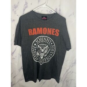 Ramones Womens Grey Short Sleeve Top Sz XL